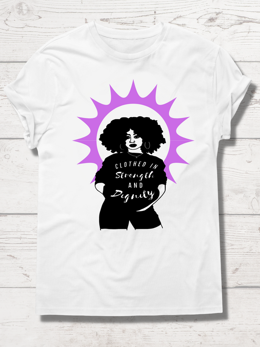She is clothed in strength and dignity