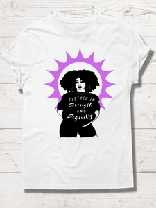 She is clothed in strength and dignity